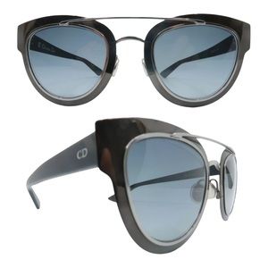 Christian Dior Chromatic Unisex Sunglasses, Gunmetal Black, Italy, NEW